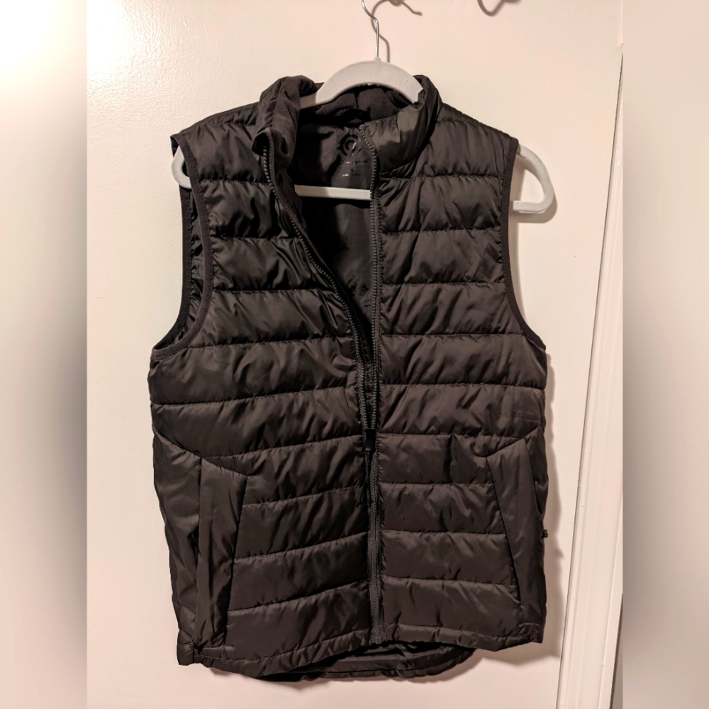 Brown Champion Puffer Vest - Size S.